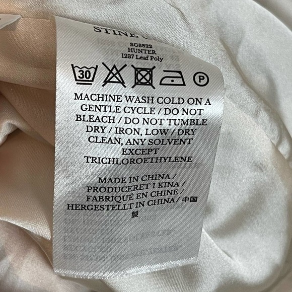 Stine Goya Short Sleeve Collar Neck Button Front Midi Dress White Black Size XS - Picture 4 of 10